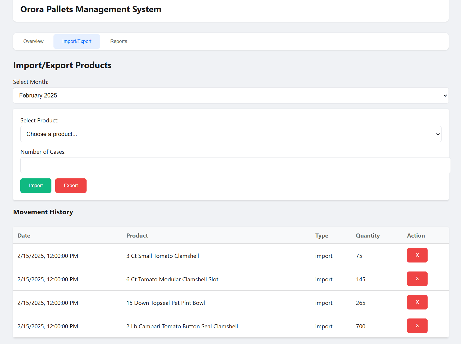 Orora Invoice Generator